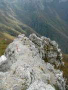 La ferrata alla fine del primo risalto